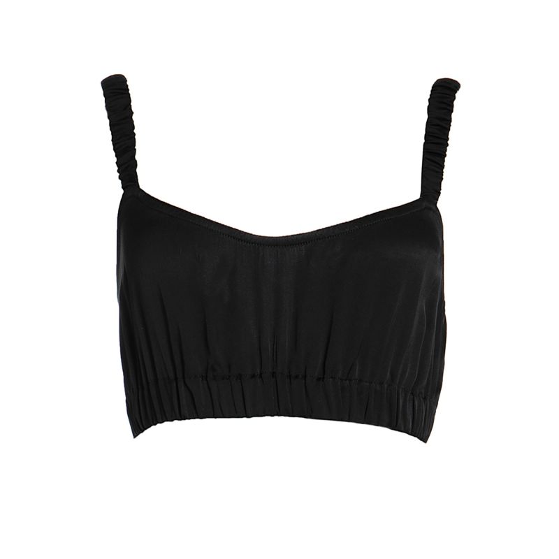 Sundays Crop Top In Black image