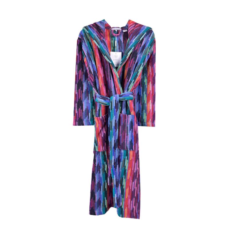 Women's Hooded Dressing Gown Multicolour image