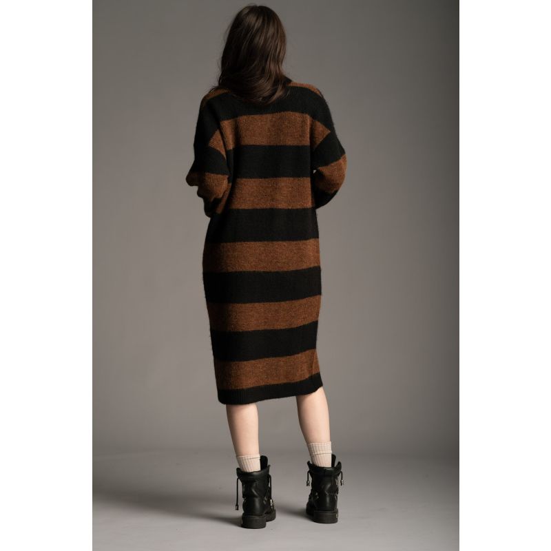 Kurt Tobacco Striped Cardigan image