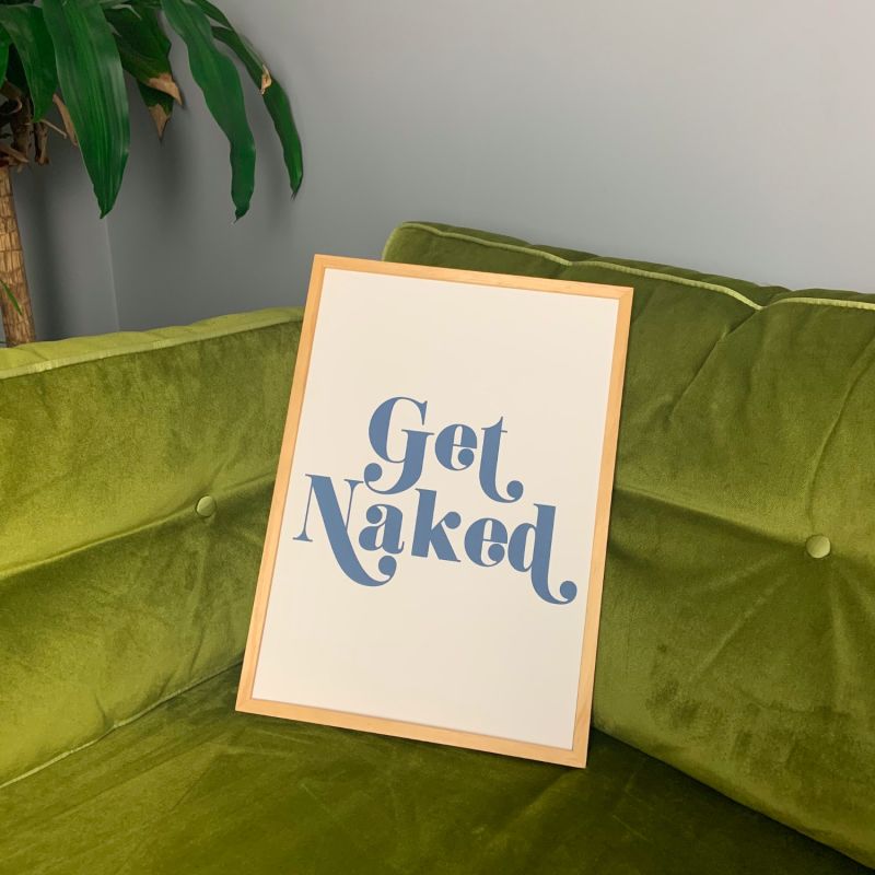 Get Naked Retro GicléE Art Print image