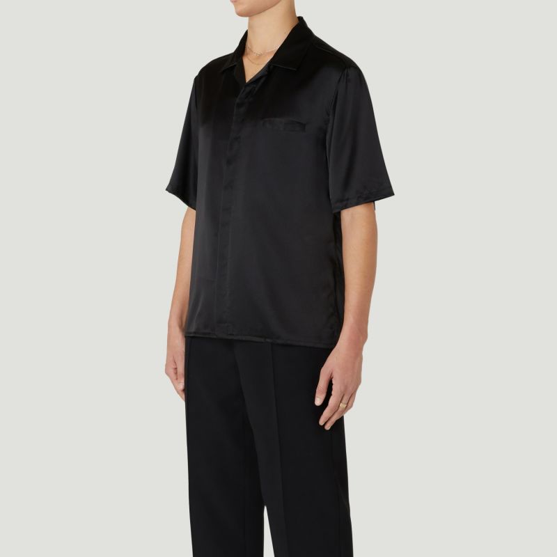 Resort Mulberry Silk Shirt Black image