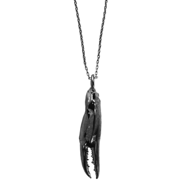 Large Crab Claw Necklace - Gunmetal image