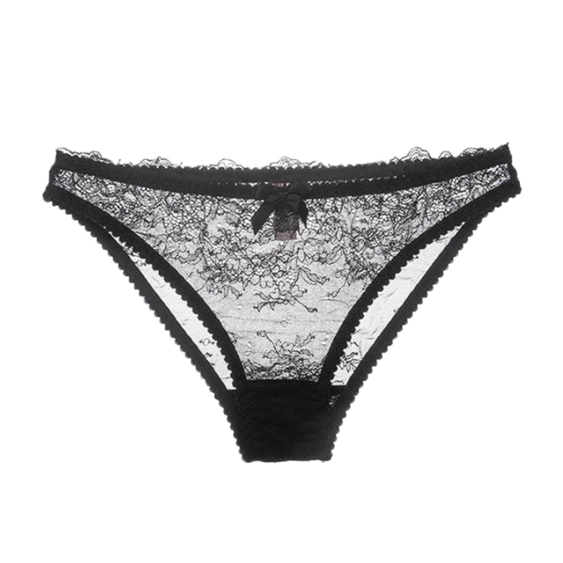 Kyoto Black Chantilly Lace  Brief image