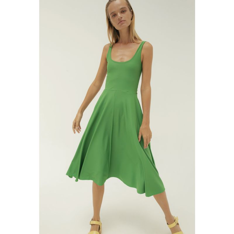Velvet Singlet in Apple Green main image 1