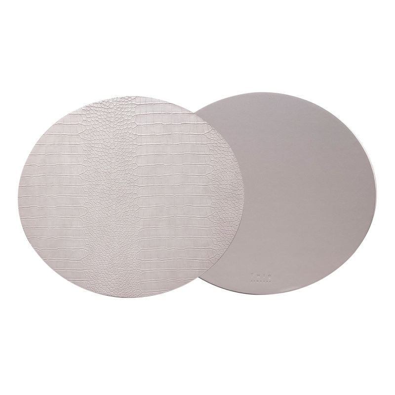 Dovi Placemats, Set Of Two - Light Gray image