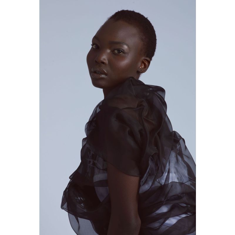 Dark Cloud Organza Bolero Jacket image