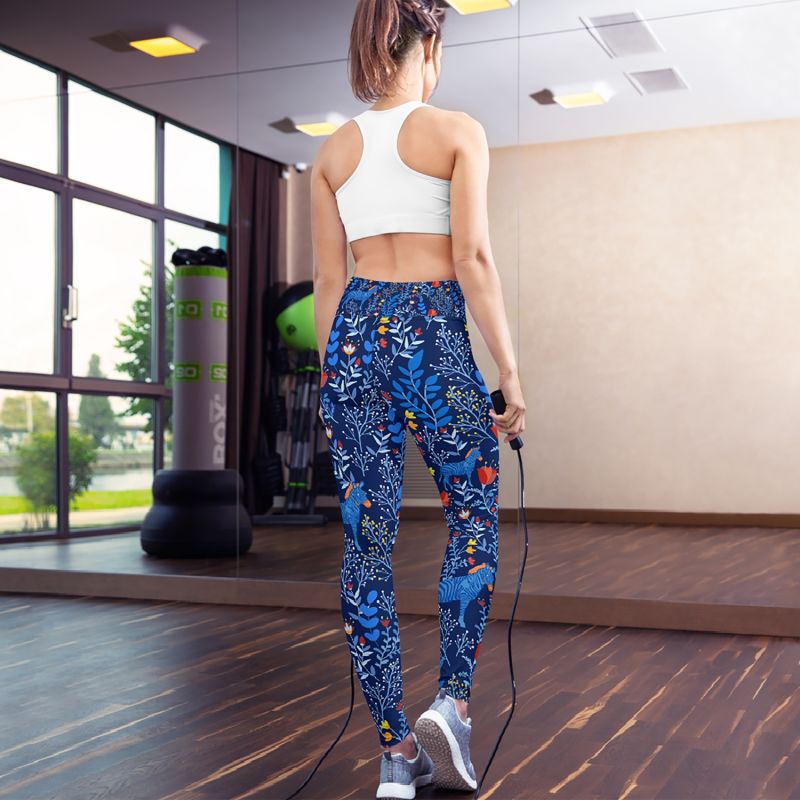 High Waist Yoga Leggings In Zebra image