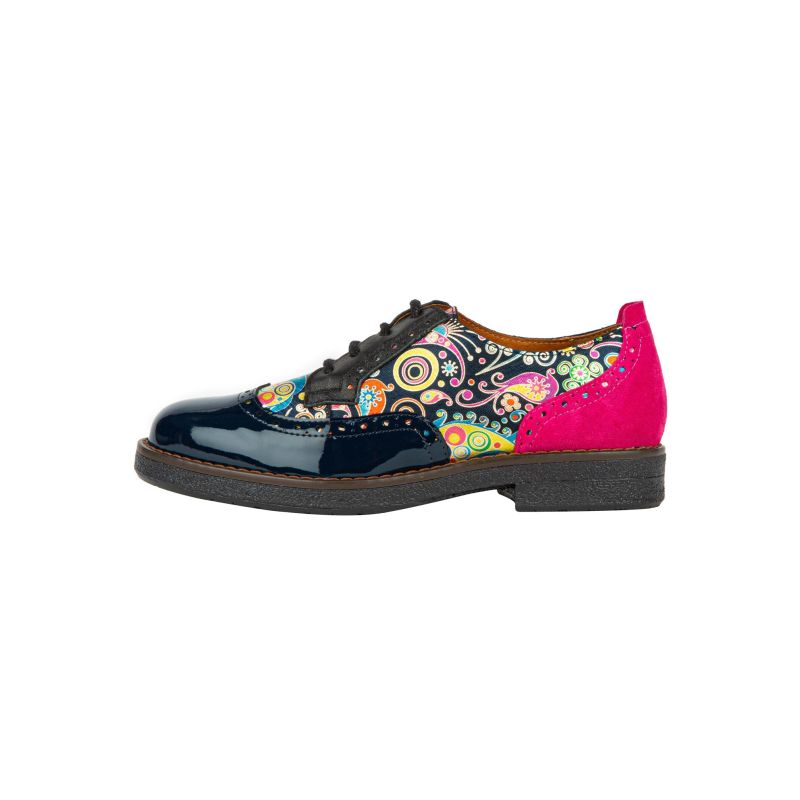 The Artist Navy Pink Womens Oxford Shoes Embassy London USA