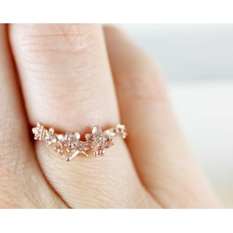 Cherry Blossom Ring – Rose Gold | Lee Renee | Wolf & Badger