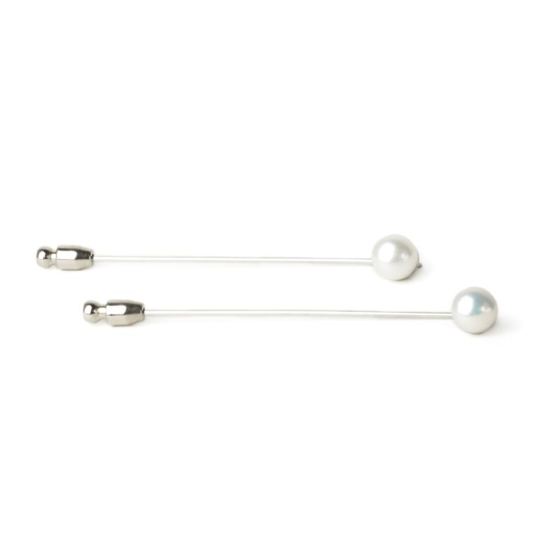 Classic Only Pearl Pin White Gold image