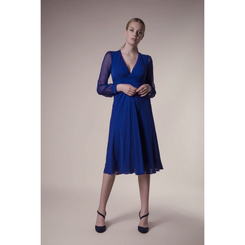 Jessie Dress Dark Indigo Georgette image