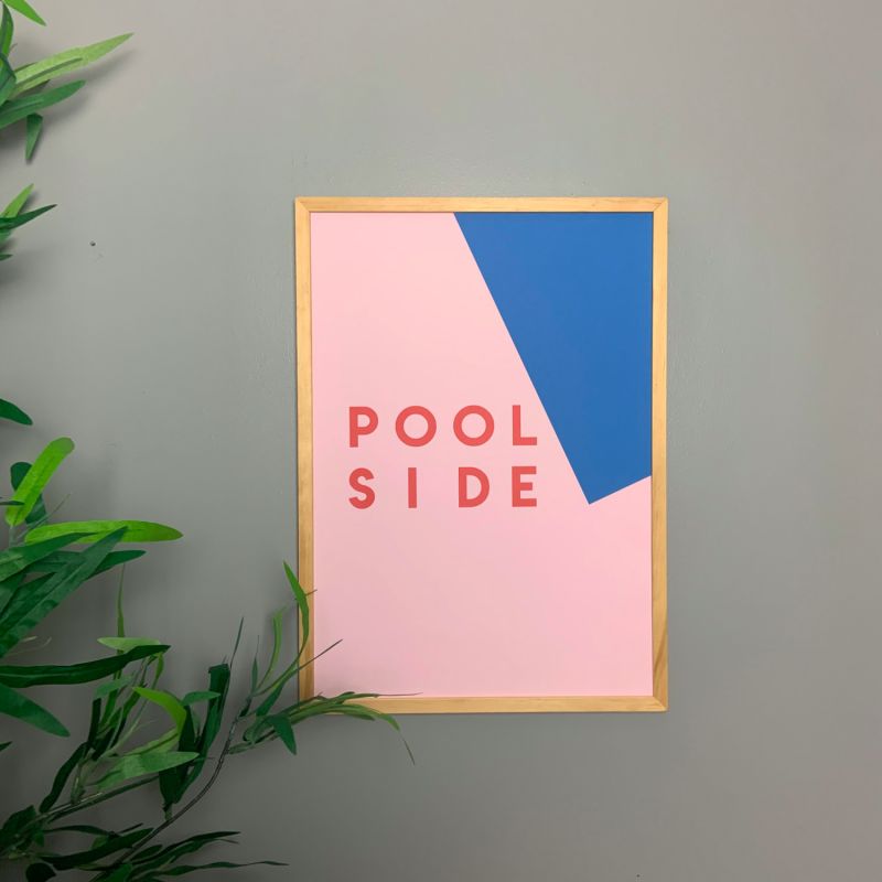 Pool Side Retro Abstract Giclée Art Print image