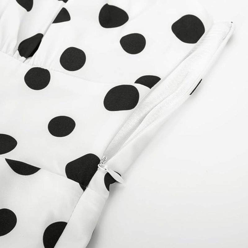 La Dolce Vita Dress - Black Polka Dot image