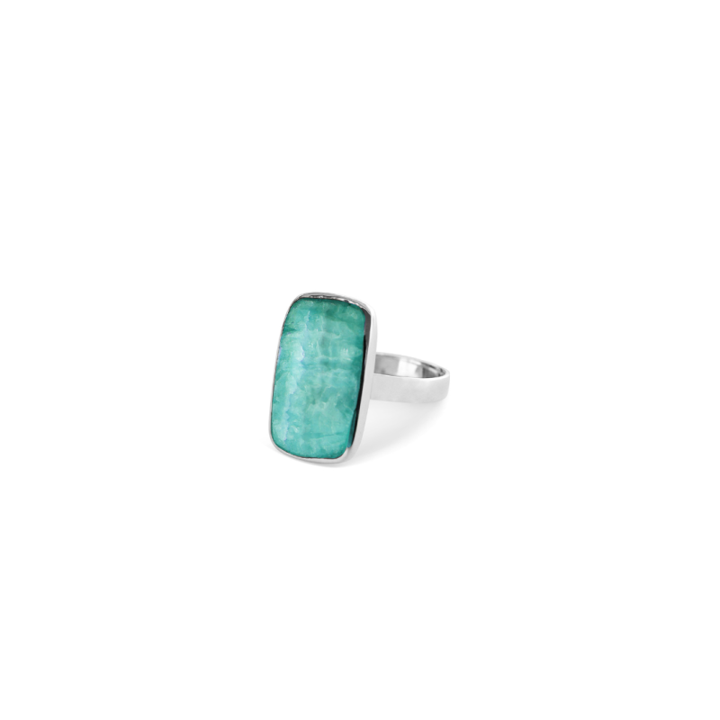 La Stèle Amazonite Rectangle Ring image