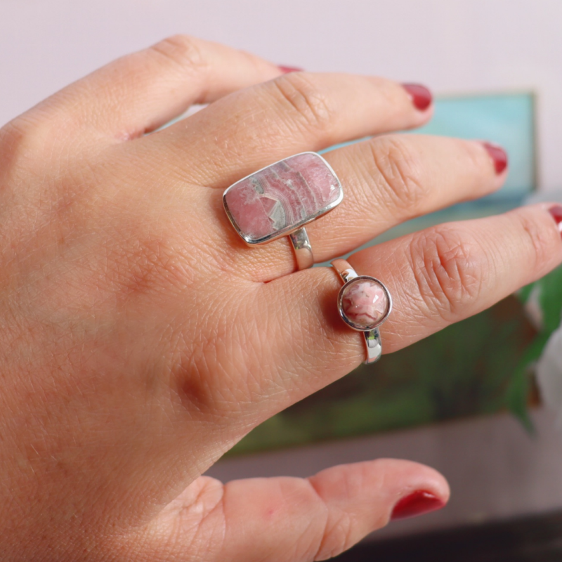 La Stèle Rhodochrosite Rectangle Ring image