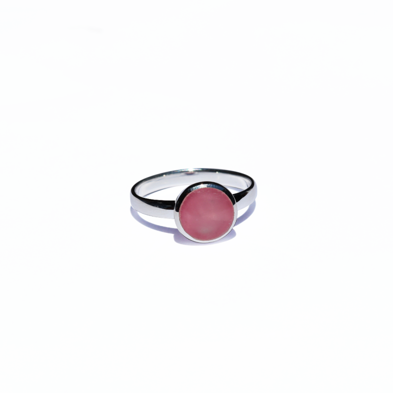 La Stèle Rose Quartz Circle Ring image