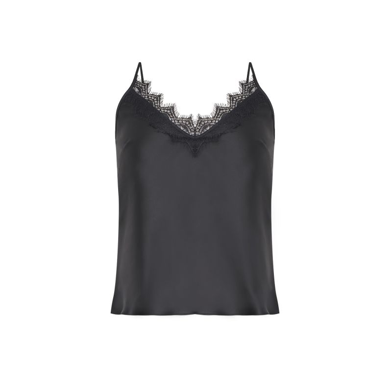 Lace Detailed Camisole - Black image