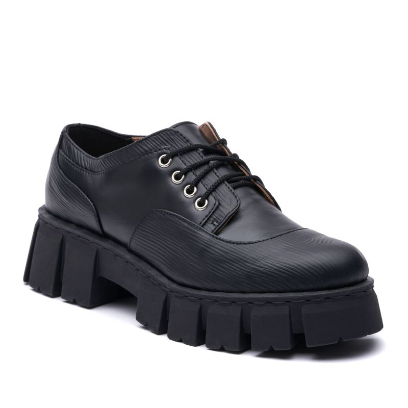 "Lace Up Loafers, Black" image