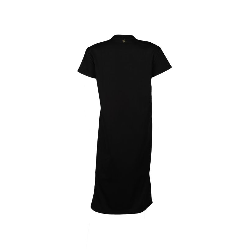 Laines Couture T-Shirt Dress With Embellished Evil Eye - Black image