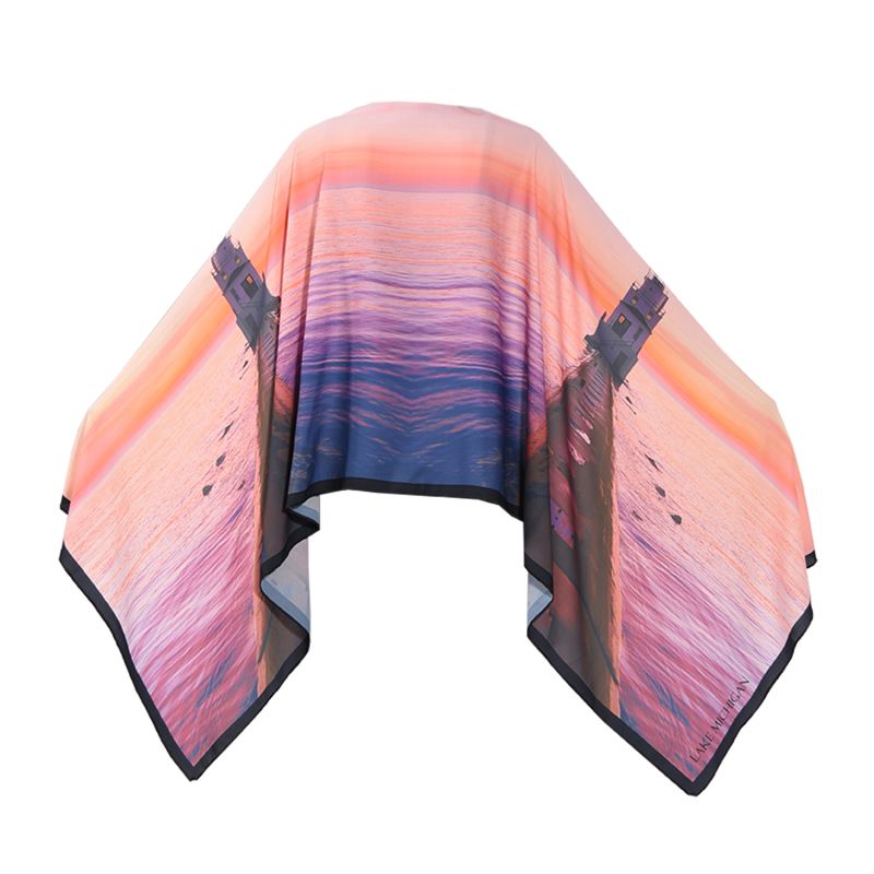 Lake Michigan Sunset Shawl image