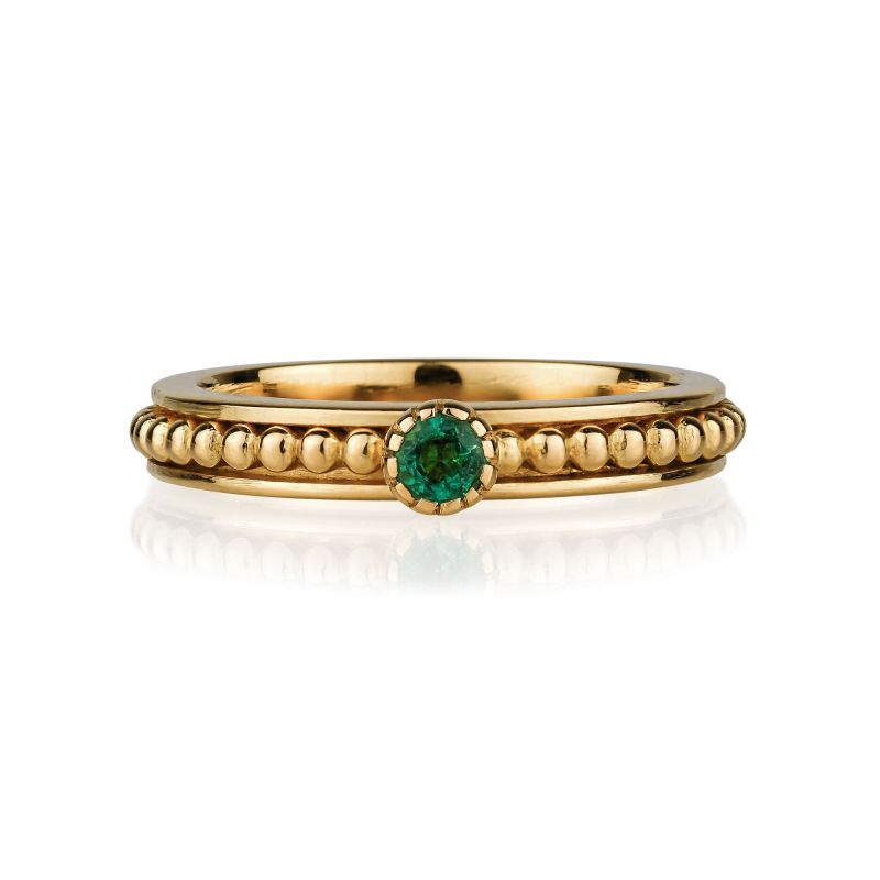 Lalita Gold Vermeil Spinning Ring - Emerald image