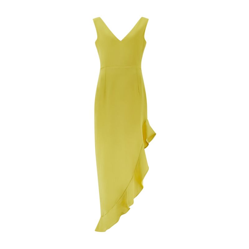 Lani Crepe Dress With Frills image