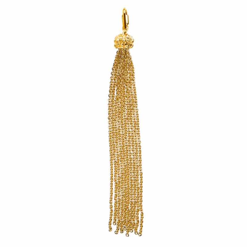 Large Chain Tassel Clip-On Charm image