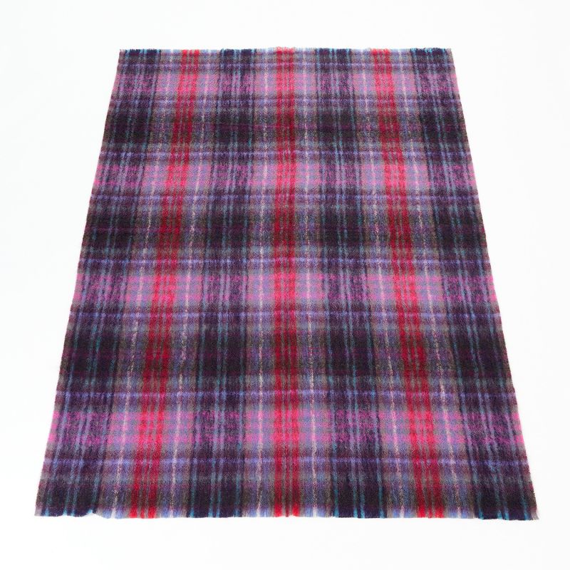 Large Mohair Highland Throw In Sloeberry image