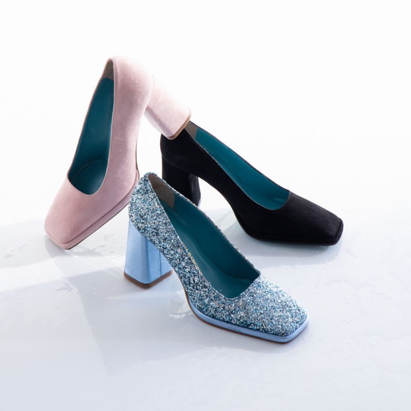 Larice Pump Sky Glitter/Aris Valentina Rangoni Wolf &amp; Badger