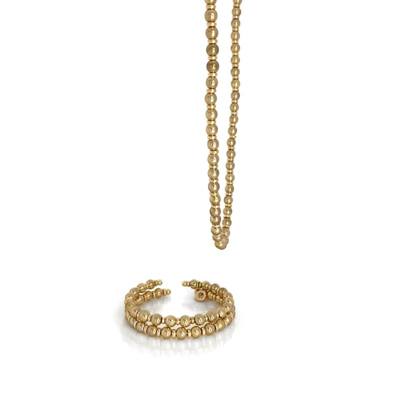 Laurent Golden Beaded Necklace image