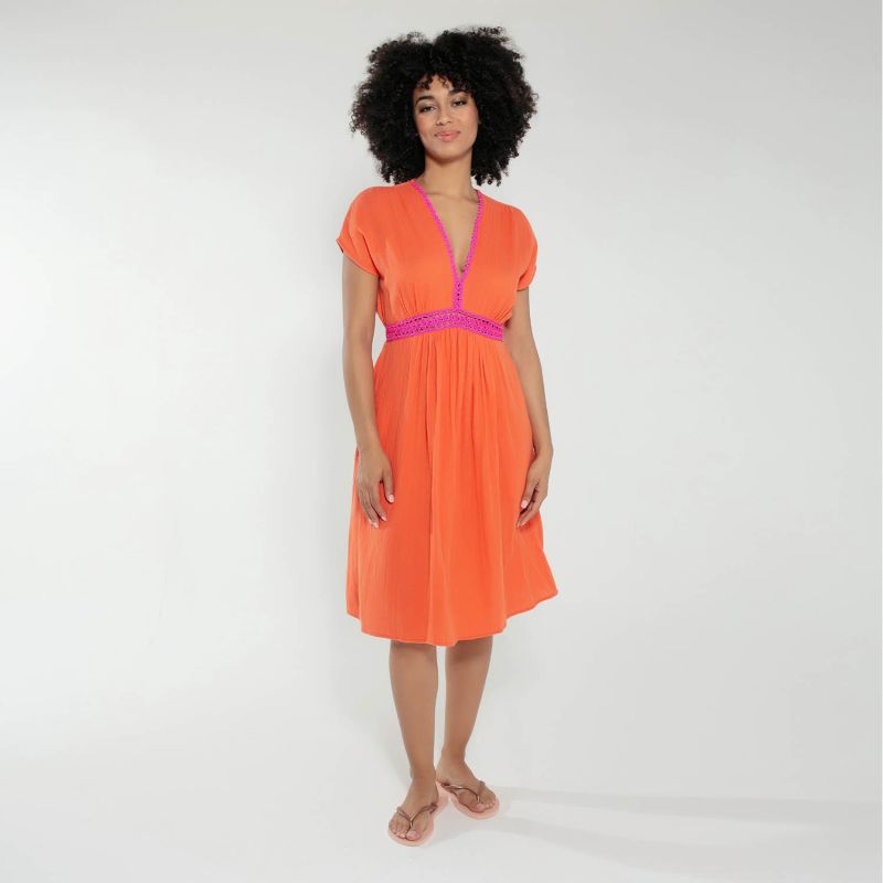 Layla Dress In Orange image