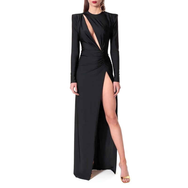 Adriana Power Black Dress AGGI by HALEWSKI Wolf & Badger