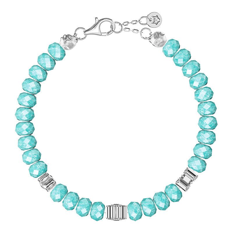 Peruvian Amazonite Beaded Chain Bracelet image