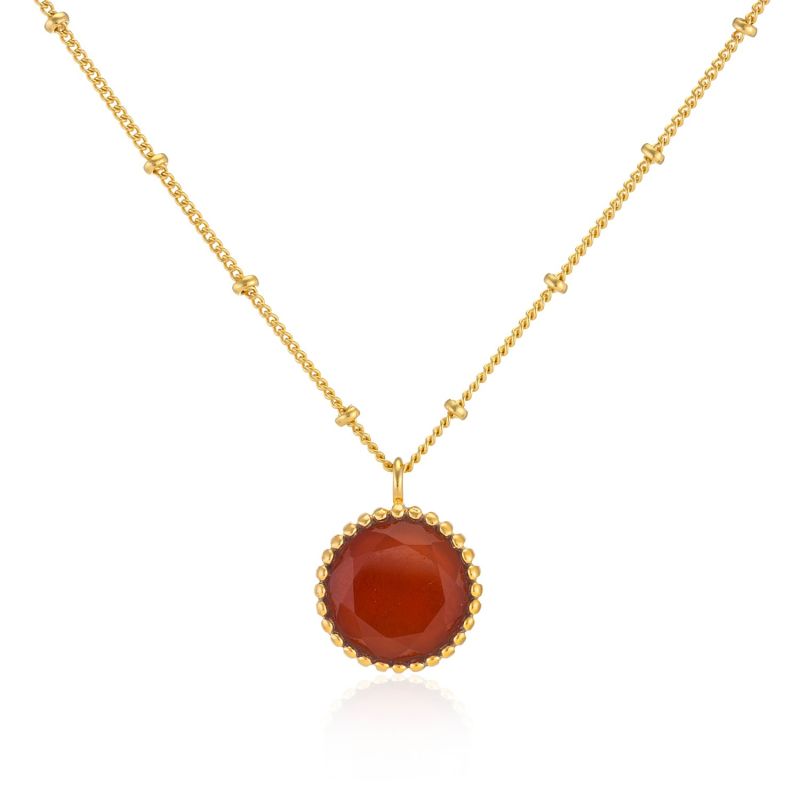 Barcelona July Birthstone Necklace Carnelian image