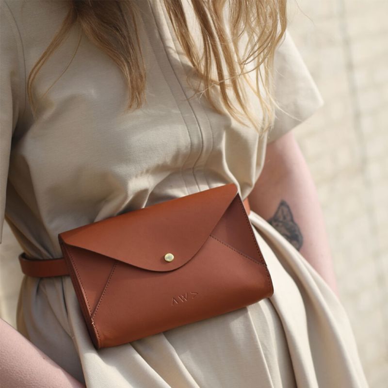 Envelope Belt Bag Tan image