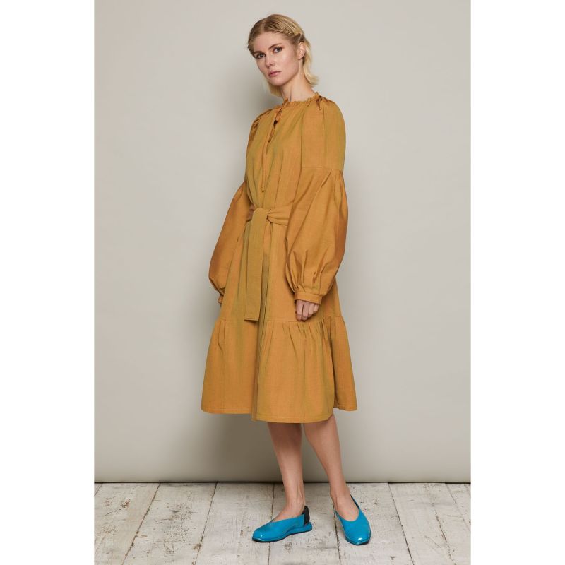 Susie Dress Orange In Organic Cotton image