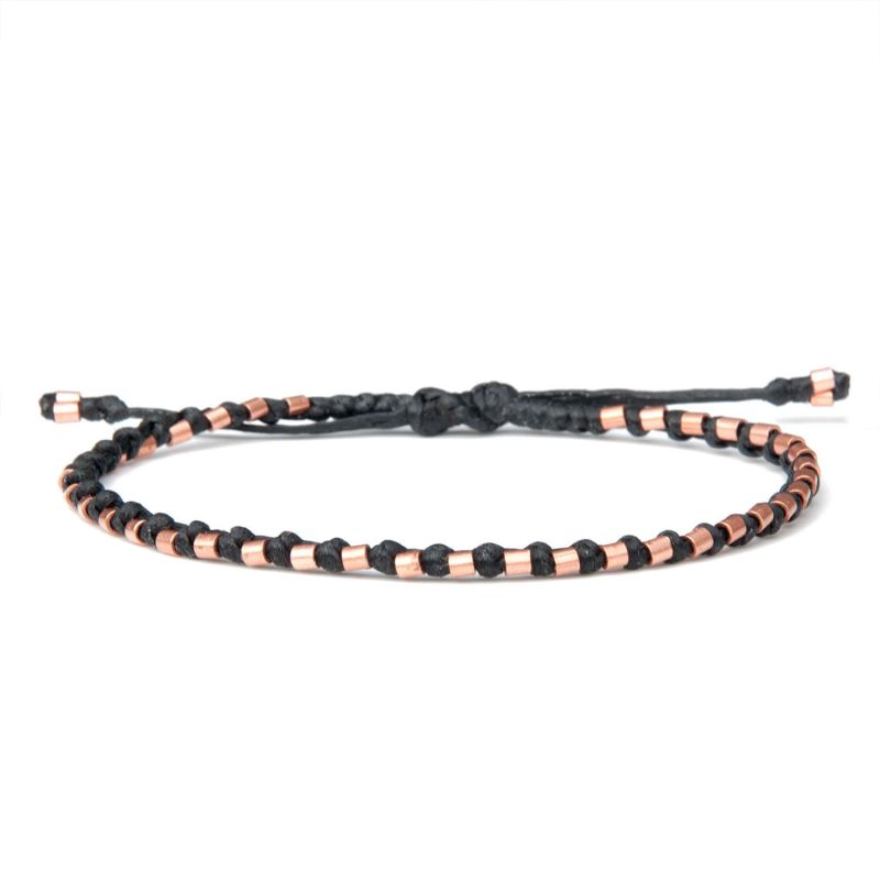 Solid Copper Black Bracelet For Men - The Healer image