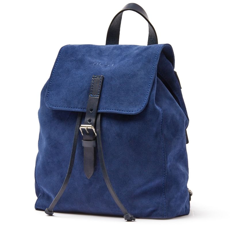 Leather Backpack Blue Venice Collection image