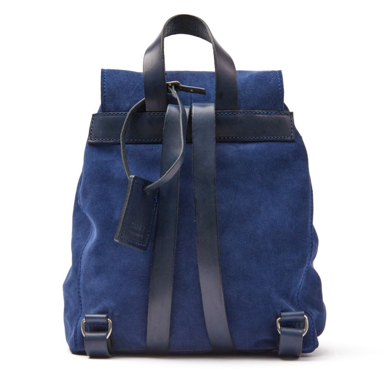 Leather Backpack Blue Venice Collection image