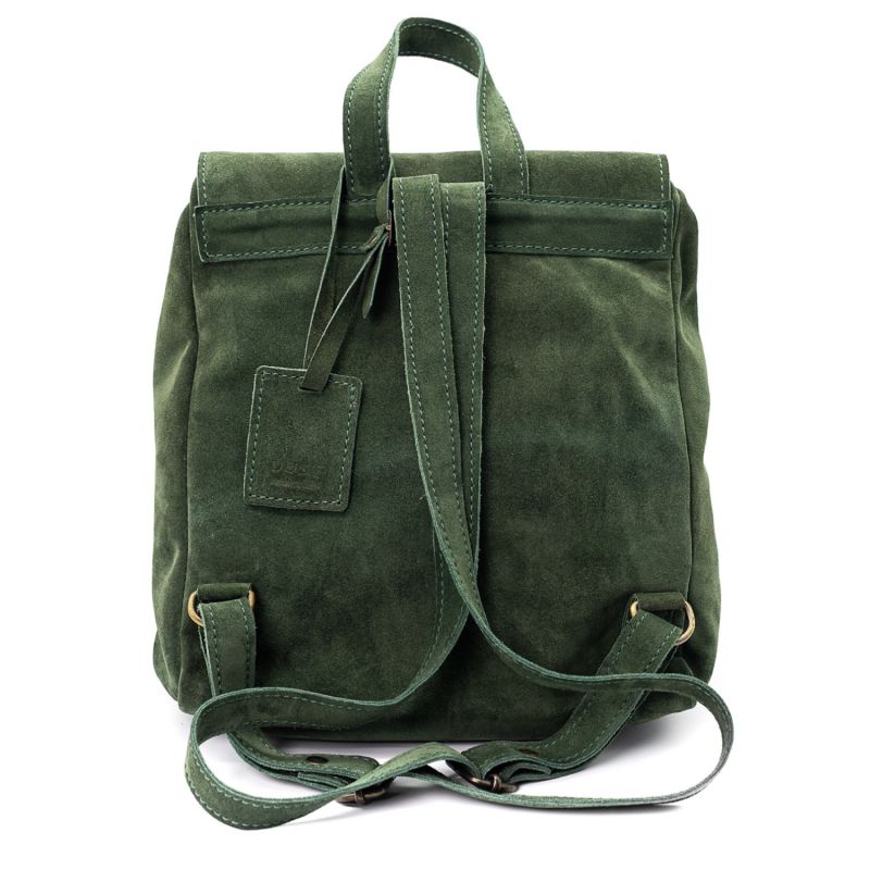 Leather Backpack Green Upper West Side Collection image