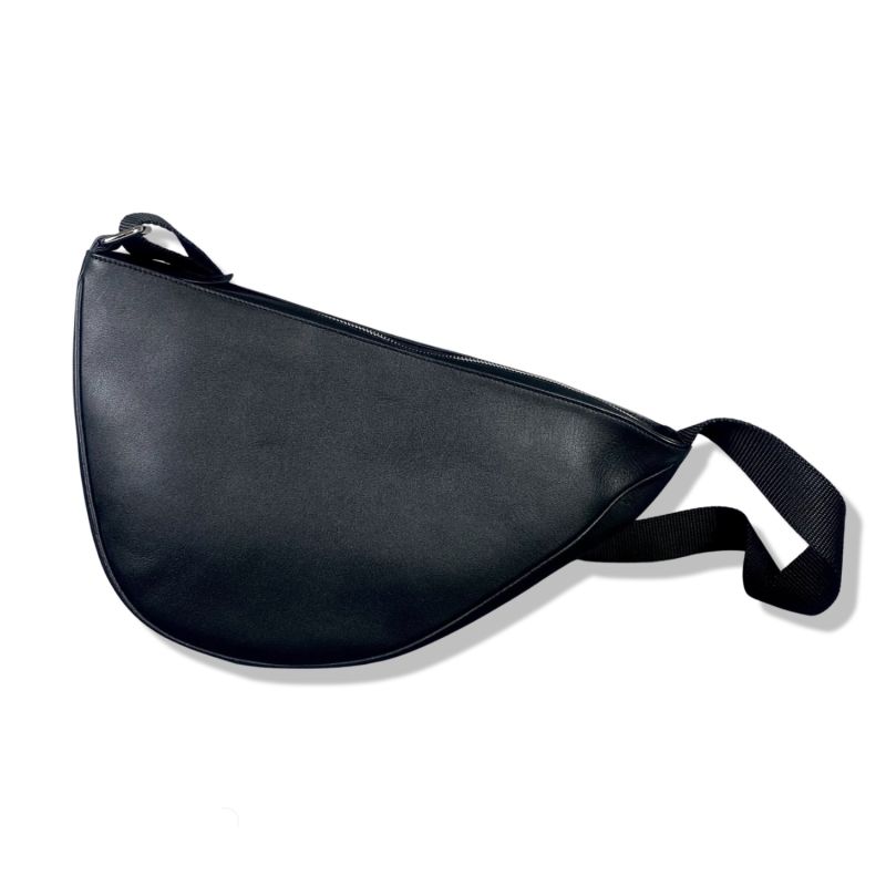 Black Leather Cross Body Sling Bag LeatherCo. Wolf & Badger