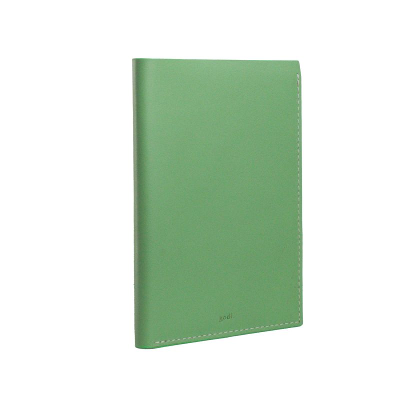 Handmade Leather Passport Cover - Sea Green image