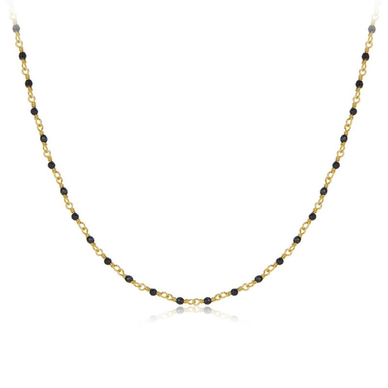 Leb Gold Vermeil Black Onyx Necklace image