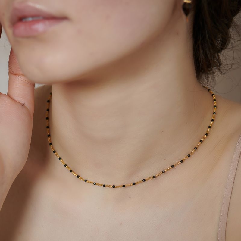 Leb Gold Vermeil Black Onyx Necklace image