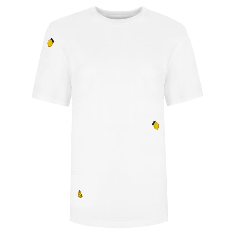 Lemon Embroidered Organic Cotton T-Shirt Men image