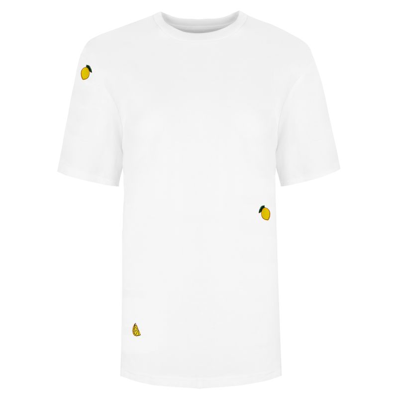 Lemon Embroidered Organic Cotton T-Shirt image