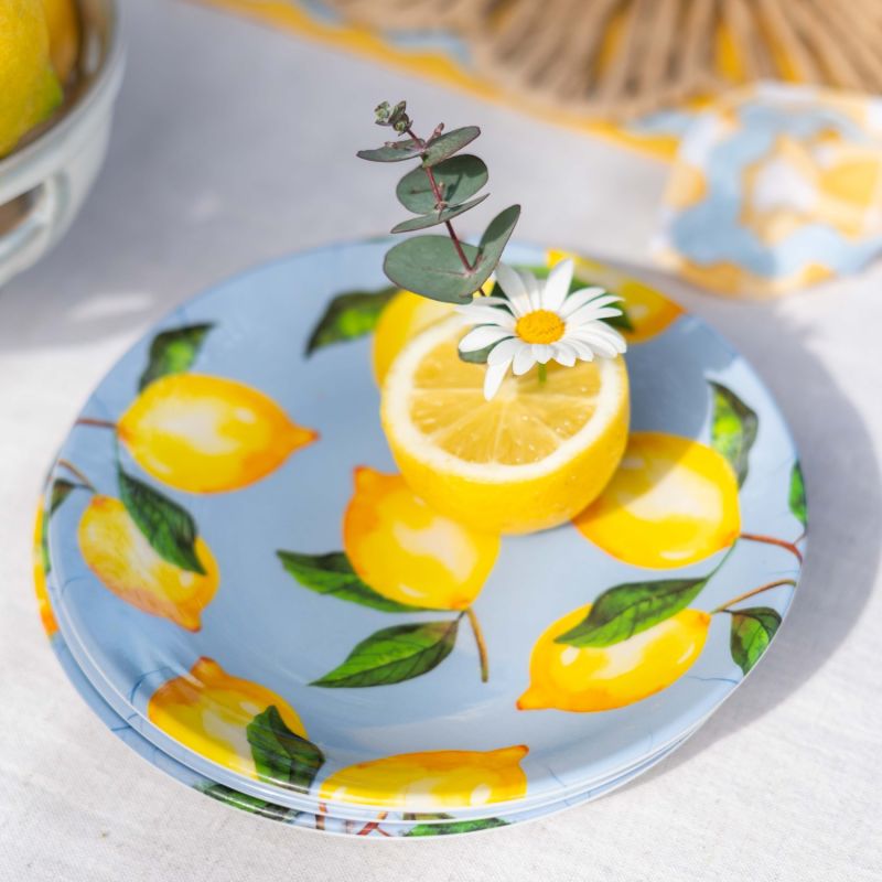 Lemon Twist Collection Dessert Plate Set Of 4 image