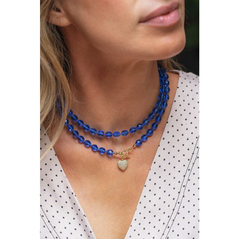 Leni Loop Necklace In Sapphire image