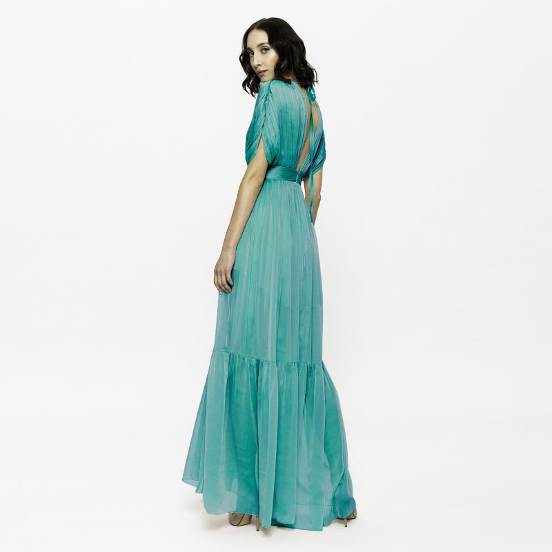 Lerena Chiffon Evening Gown Turquoise image