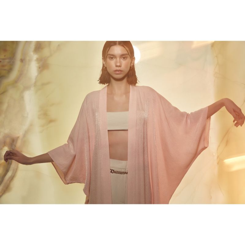 Rache Kaftan Pareo In Salmon Pink image